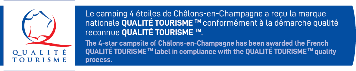 Qualité tourisme Camping de Chalons-en-Champagne